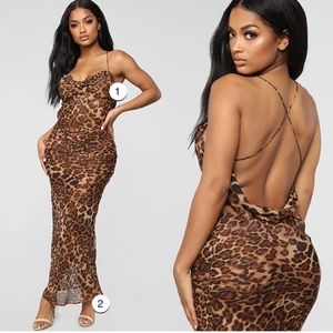 Fashion Nova Leopard Maxi Dress